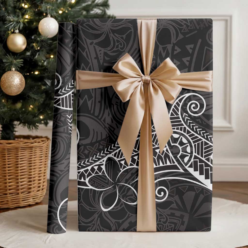 Black White Polynesian Tribal Wrapping Paper LT9 - Polynesian Pride
