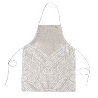 Lotu Tamaiti Tongan Polynesian Art Pattern Apron Traditional Tribal Motifs LT9 White - Polynesian Pride