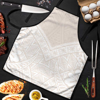 Lotu Tamaiti Tongan Polynesian Art Pattern Apron Traditional Tribal Motifs LT9 White - Polynesian Pride