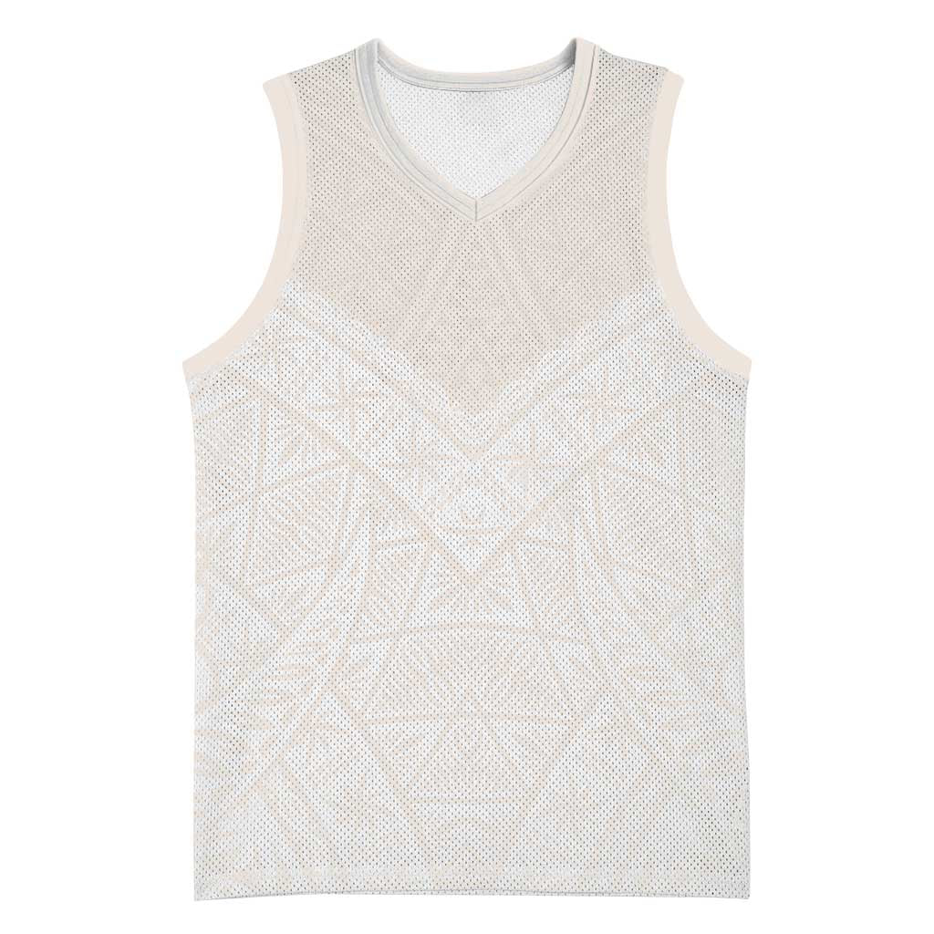 Lotu Tamaiti Tongan Polynesian Art Pattern Basketball Jersey Traditional Tribal Motifs LT9 Unisex White - Polynesian Pride