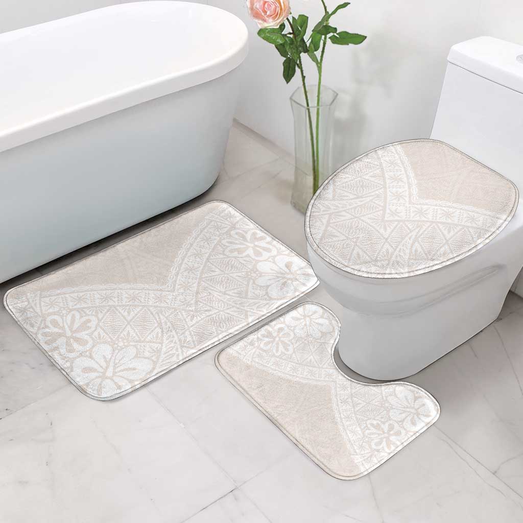 Lotu Tamaiti Tongan Polynesian Art Pattern Bathroom Set Traditional Tribal Motifs - Polynesian Pride