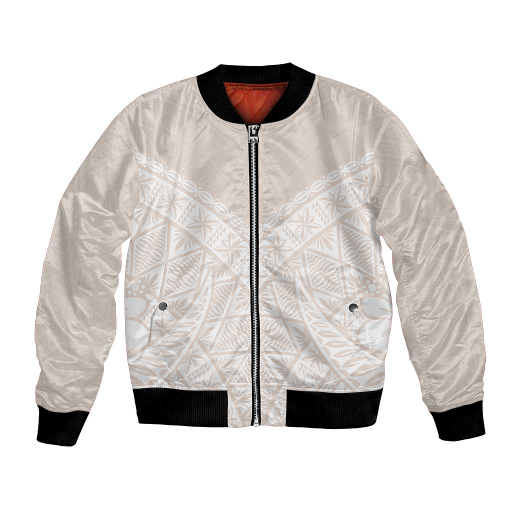 Lotu Tamaiti Tongan Polynesian Art Pattern Bomber Jacket Traditional Tribal Motifs - Polynesian Pride