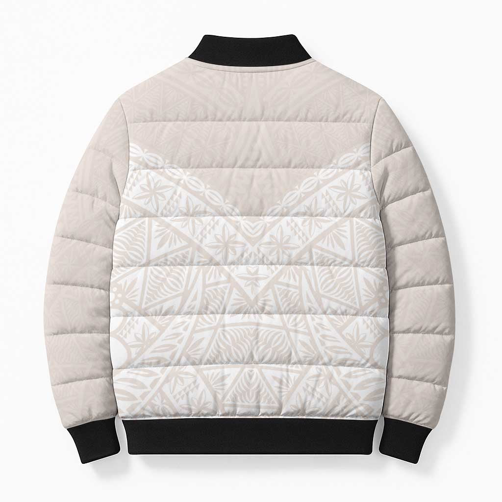 Lotu Tamaiti Tongan Polynesian Art Pattern Bomber Puffer Jacket Traditional Tribal Motifs LT9 - Polynesian Pride