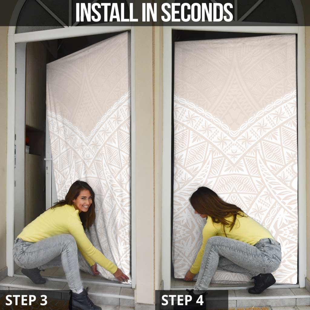 Lotu Tamaiti Tongan Polynesian Art Pattern Door Cover Traditional Tribal Motifs LT9 - Polynesian Pride