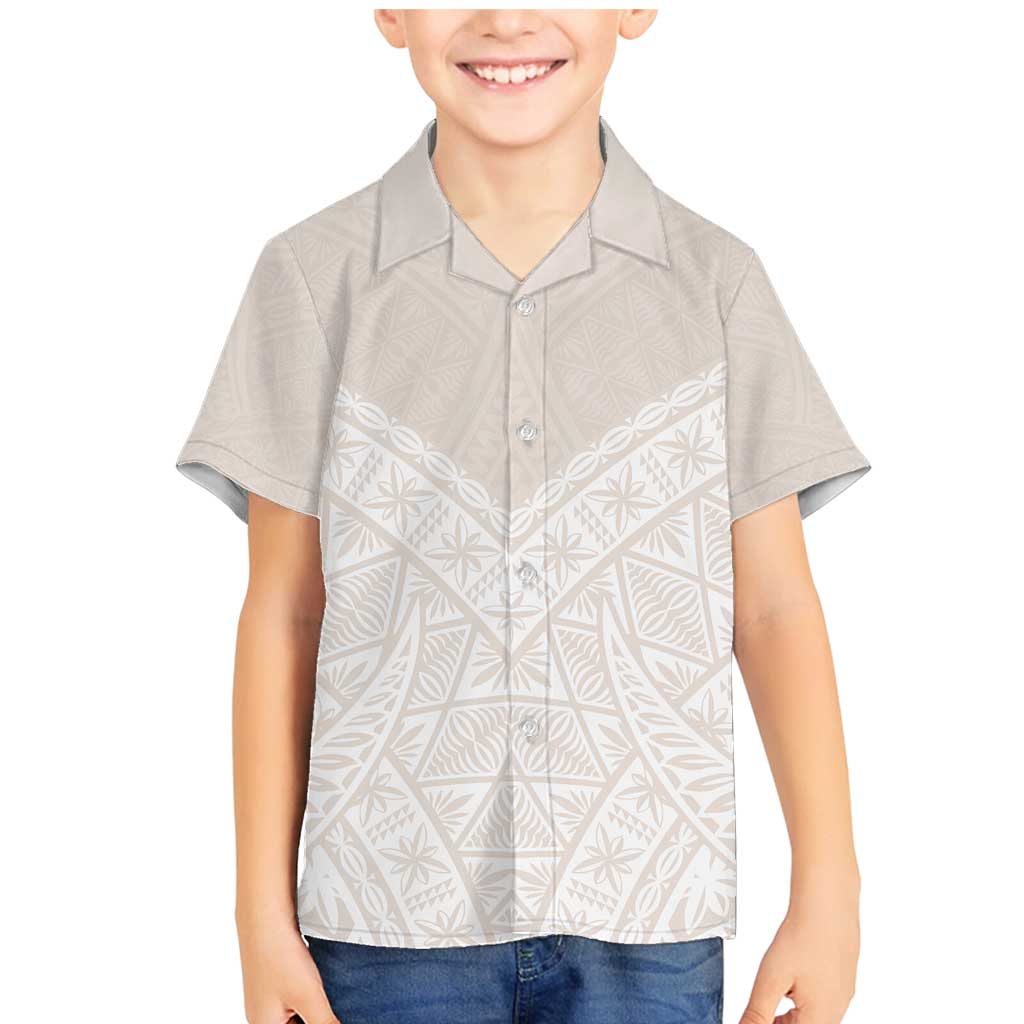 Lotu Tamaiti Tongan Polynesian Art Pattern Family Matching Mermaid Dress and Hawaiian Shirt Traditional Tribal Motifs - Polynesian Pride