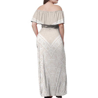 Lotu Tamaiti Tongan Polynesian Art Pattern Family Matching Off Shoulder Maxi Dress and Hawaiian Shirt Traditional Tribal Motifs - Polynesian Pride