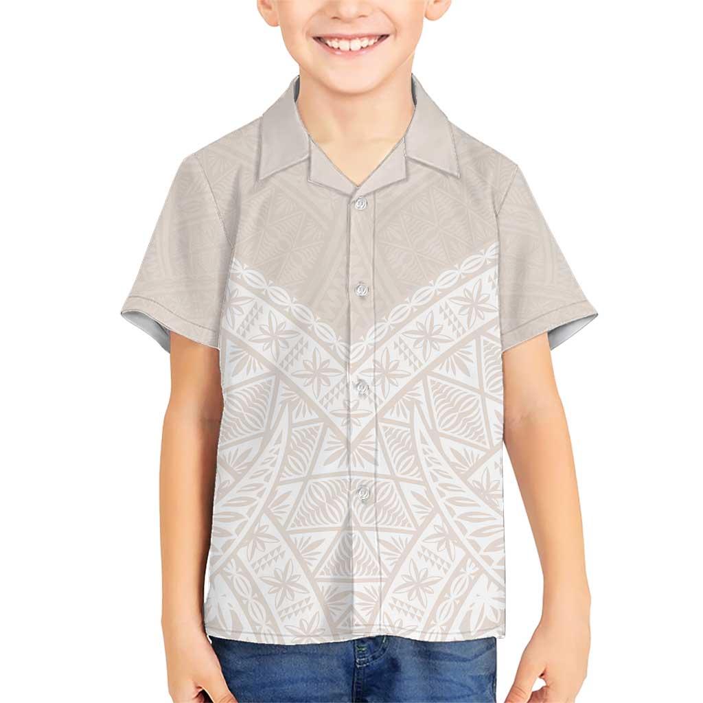 Lotu Tamaiti Tongan Polynesian Art Pattern Family Matching Short Sleeve Bodycon Dress and Hawaiian Shirt Traditional Tribal Motifs - Polynesian Pride