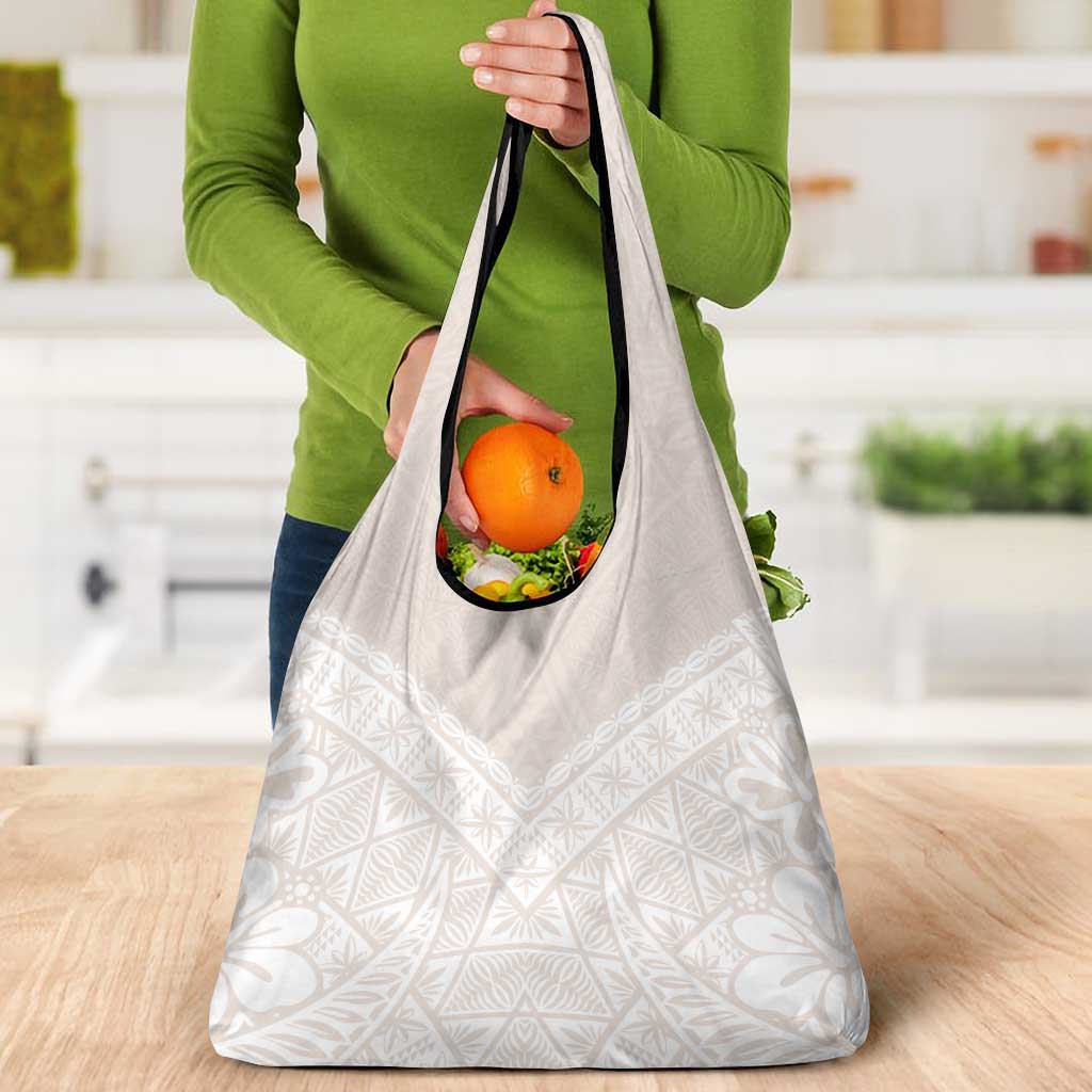 Lotu Tamaiti Tongan Polynesian Art Pattern Grocery Bag Traditional Tribal Motifs LT9 - Polynesian Pride