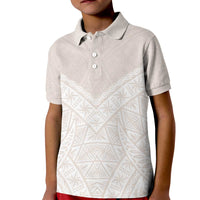 Lotu Tamaiti Tongan Polynesian Art Pattern Kid Polo Shirt Traditional Tribal Motifs - Polynesian Pride