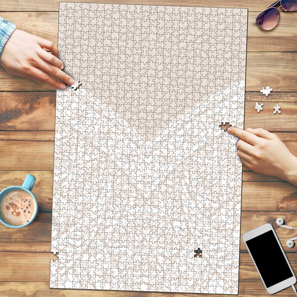 Lotu Tamaiti Tongan Polynesian Art Pattern Puzzle Traditional Tribal Motifs LT9 White - Polynesian Pride