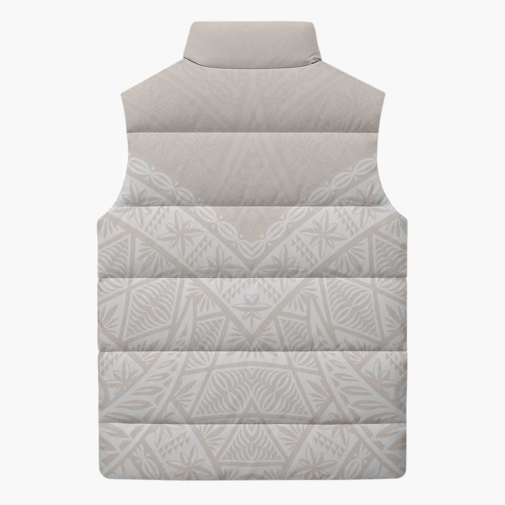 Lotu Tamaiti Tongan Polynesian Art Pattern Sleeveless Puffer Jacket Traditional Tribal Motifs LT9 - Polynesian Pride