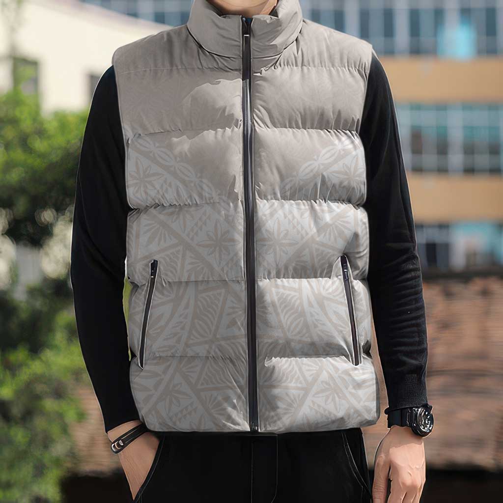 Lotu Tamaiti Tongan Polynesian Art Pattern Sleeveless Puffer Jacket Traditional Tribal Motifs LT9 - Polynesian Pride