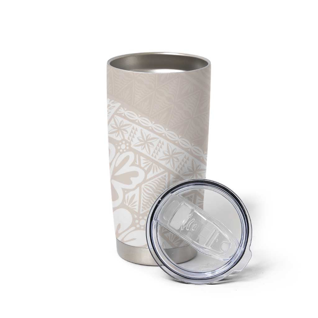 Lotu Tamaiti Tongan Polynesian Art Pattern Tumbler Cup Traditional Tribal Motifs - Polynesian Pride