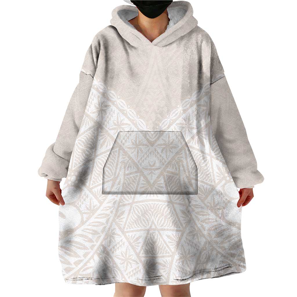 Lotu Tamaiti Tongan Polynesian Art Pattern Wearable Blanket Hoodie Traditional Tribal Motifs - Polynesian Pride