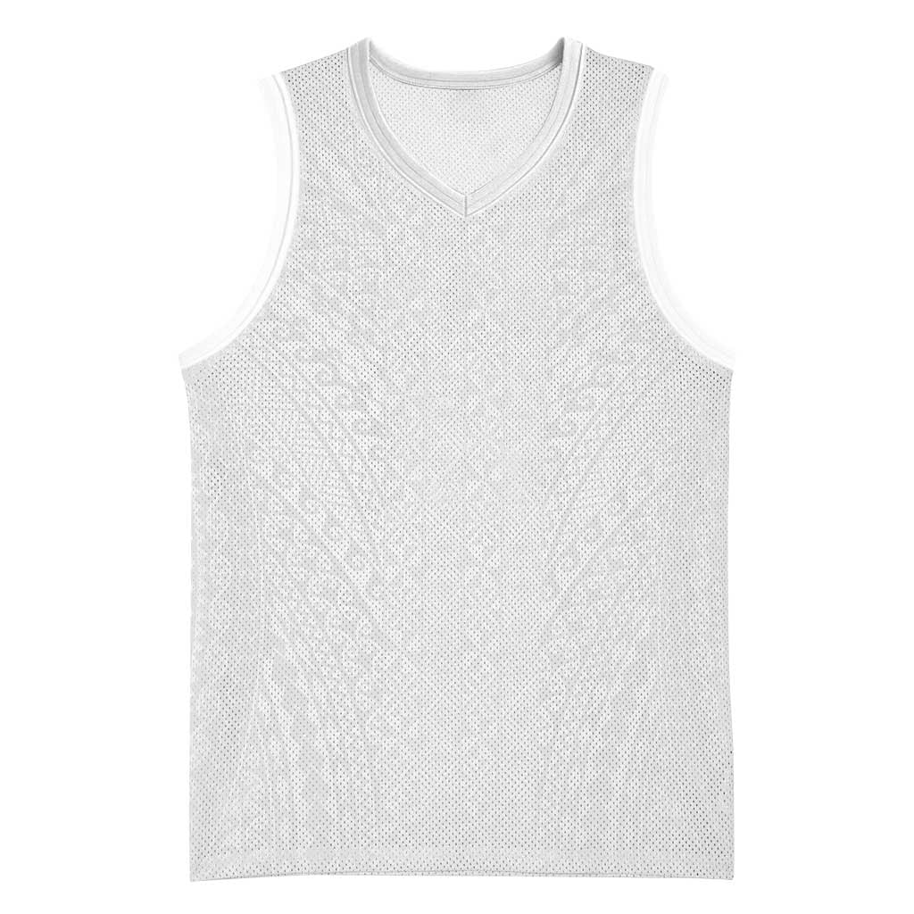 Lotu Tamaiti White Tongan Ngatu Basketball Jersey Polynesian Tribal Fonulei Pattern LT9 Unisex White - Polynesian Pride