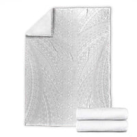 Lotu Tamaiti White Tongan Ngatu Blanket Polynesian Tribal Fonulei Pattern - Polynesian Pride