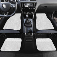 Lotu Tamaiti White Tongan Ngatu Car Mats Polynesian Tribal Fonulei Pattern LT9 Set 4pcs White - Polynesian Pride