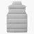 Lotu Tamaiti White Tongan Ngatu Sleeveless Puffer Jacket Polynesian Tribal Fonulei Pattern - Polynesian Pride