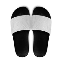 Lotu Tamaiti White Tongan Ngatu Slide Sandals Polynesian Tribal Fonulei Pattern - Polynesian Pride