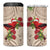 Christmas Hawaii with I'iwi Bird 4 in 1 Can Cooler Tumbler Aloha Mele Kalikimaka - Beige Art