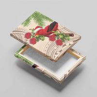 Christmas Hawaii with I'iwi Bird Canvas Wall Art Aloha Mele Kalikimaka - Beige Art LT9 - Polynesian Pride