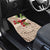 Christmas Hawaii with I'iwi Bird Car Mats Aloha Mele Kalikimaka - Beige Art