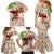 Christmas Hawaii with I'iwi Bird Family Matching Mermaid Dress and Hawaiian Shirt Aloha Mele Kalikimaka - Beige Art