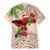 Christmas Hawaii with I'iwi Bird Family Matching Mermaid Dress and Hawaiian Shirt Aloha Mele Kalikimaka - Beige Art