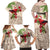 Christmas Hawaii with I'iwi Bird Family Matching Off Shoulder Maxi Dress and Hawaiian Shirt Aloha Mele Kalikimaka - Beige Art