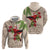 Christmas Hawaii with I'iwi Bird Hoodie Aloha Mele Kalikimaka - Beige Art