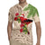 Christmas Hawaii with I'iwi Bird Rugby Jersey Aloha Mele Kalikimaka - Beige Art