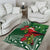 Christmas Hawaii with I'iwi Bird Area Rug Aloha Mele Kalikimaka - Green Art