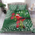 Christmas Hawaii with I'iwi Bird Bedding Set Aloha Mele Kalikimaka - Green Art