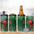 Christmas Hawaii with I'iwi Bird 4 in 1 Can Cooler Tumbler Aloha Mele Kalikimaka - Green Art