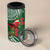 Christmas Hawaii with I'iwi Bird 4 in 1 Can Cooler Tumbler Aloha Mele Kalikimaka - Green Art