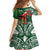 Christmas Hawaii with I'iwi Bird Family Matching Mermaid Dress and Hawaiian Shirt Aloha Mele Kalikimaka - Green Art