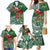 Christmas Hawaii with I'iwi Bird Family Matching Mermaid Dress and Hawaiian Shirt Aloha Mele Kalikimaka - Green Art