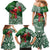 Christmas Hawaii with I'iwi Bird Family Matching Mermaid Dress and Hawaiian Shirt Aloha Mele Kalikimaka - Green Art