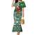 Christmas Hawaii with I'iwi Bird Family Matching Mermaid Dress and Hawaiian Shirt Aloha Mele Kalikimaka - Green Art