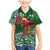 Christmas Hawaii with I'iwi Bird Family Matching Mermaid Dress and Hawaiian Shirt Aloha Mele Kalikimaka - Green Art