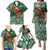 Christmas Hawaii with I'iwi Bird Family Matching Puletasi and Hawaiian Shirt Aloha Mele Kalikimaka - Green Art