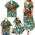 Christmas Hawaii with I'iwi Bird Family Matching Summer Maxi Dress and Hawaiian Shirt Aloha Mele Kalikimaka - Green Art