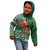 Christmas Hawaii with I'iwi Bird Kid Hoodie Aloha Mele Kalikimaka - Green Art