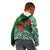 Christmas Hawaii with I'iwi Bird Kid Hoodie Aloha Mele Kalikimaka - Green Art