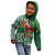 Christmas Hawaii with I'iwi Bird Kid Hoodie Aloha Mele Kalikimaka - Green Art