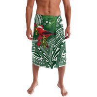 Christmas Hawaii with I'iwi Bird Lavalava Aloha Mele Kalikimaka - Green Art LT9 Green - Polynesian Pride