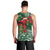 Christmas Hawaii with I'iwi Bird Men Tank Top Aloha Mele Kalikimaka - Green Art