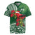 Christmas Hawaii with I'iwi Bird Rugby Jersey Aloha Mele Kalikimaka - Green Art