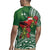 Christmas Hawaii with I'iwi Bird Rugby Jersey Aloha Mele Kalikimaka - Green Art