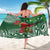 Christmas Hawaii with I'iwi Bird Sarong Aloha Mele Kalikimaka - Green Art